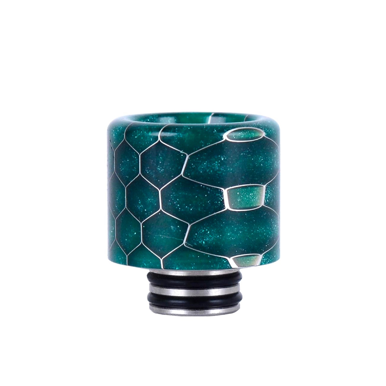 810 Drip Tip Mouthpiece - Resin Green Pattern | UK Vape Delivery