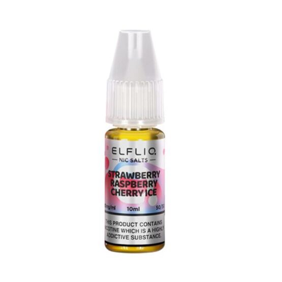 Elfliq Strawberry Raspberry Cherry Ice 10ml Salt E Liquid